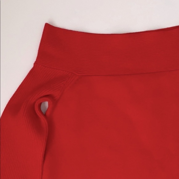 Anthropologie Elise Ribbed Tunic In Red - Picture 7 of 9